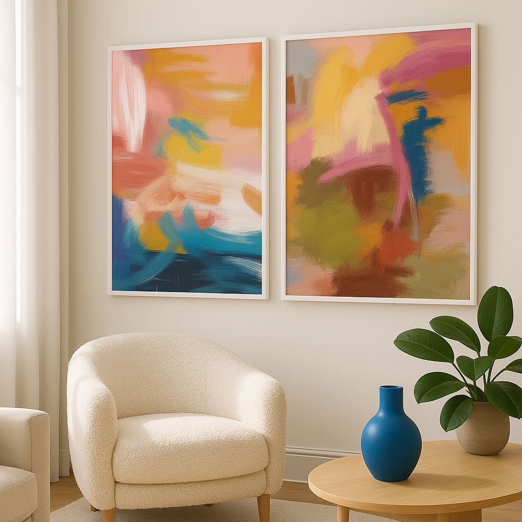 Set of 2 |  ECHOES OF COLOUR
