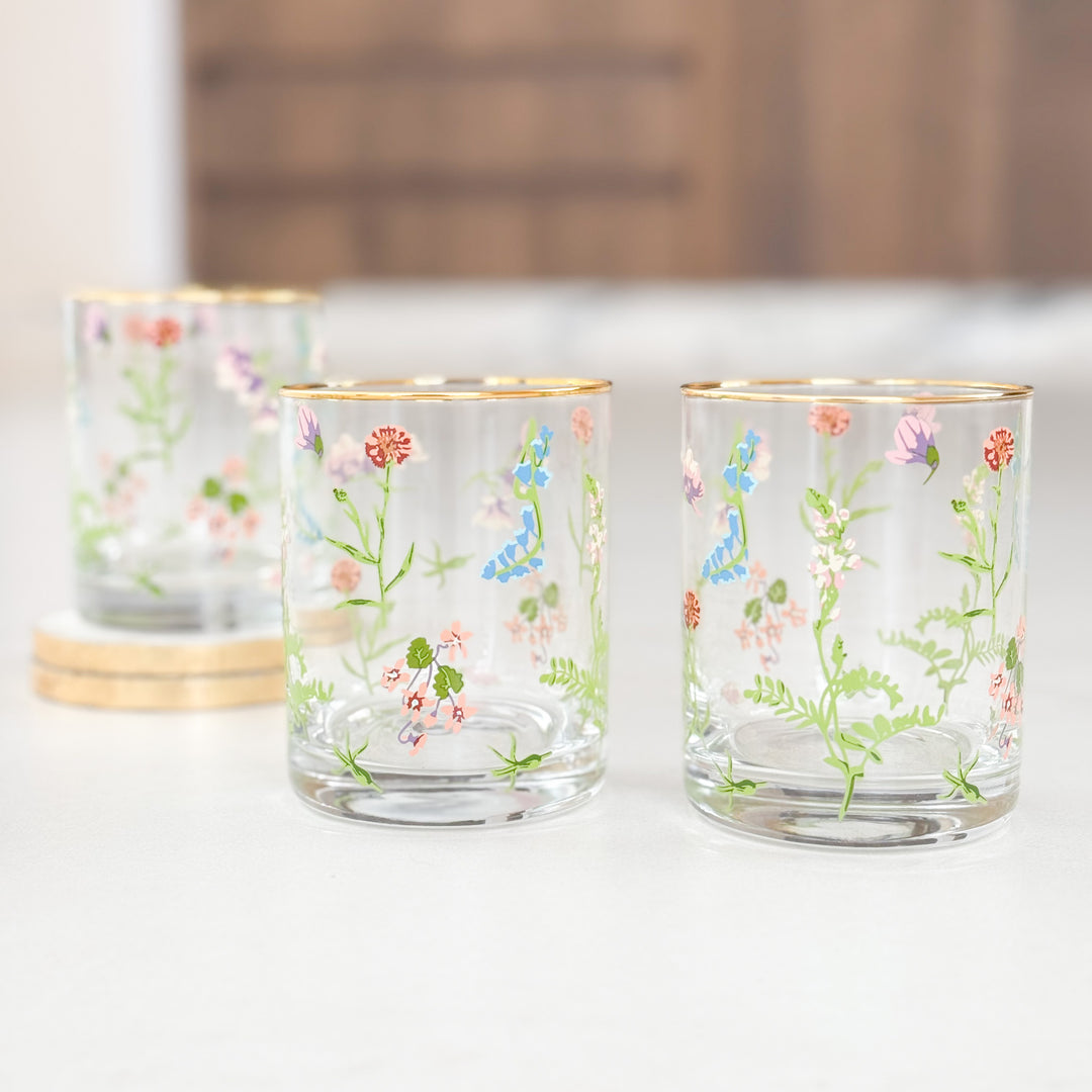 BLOSSOM GLASSWARE | SET OF 4