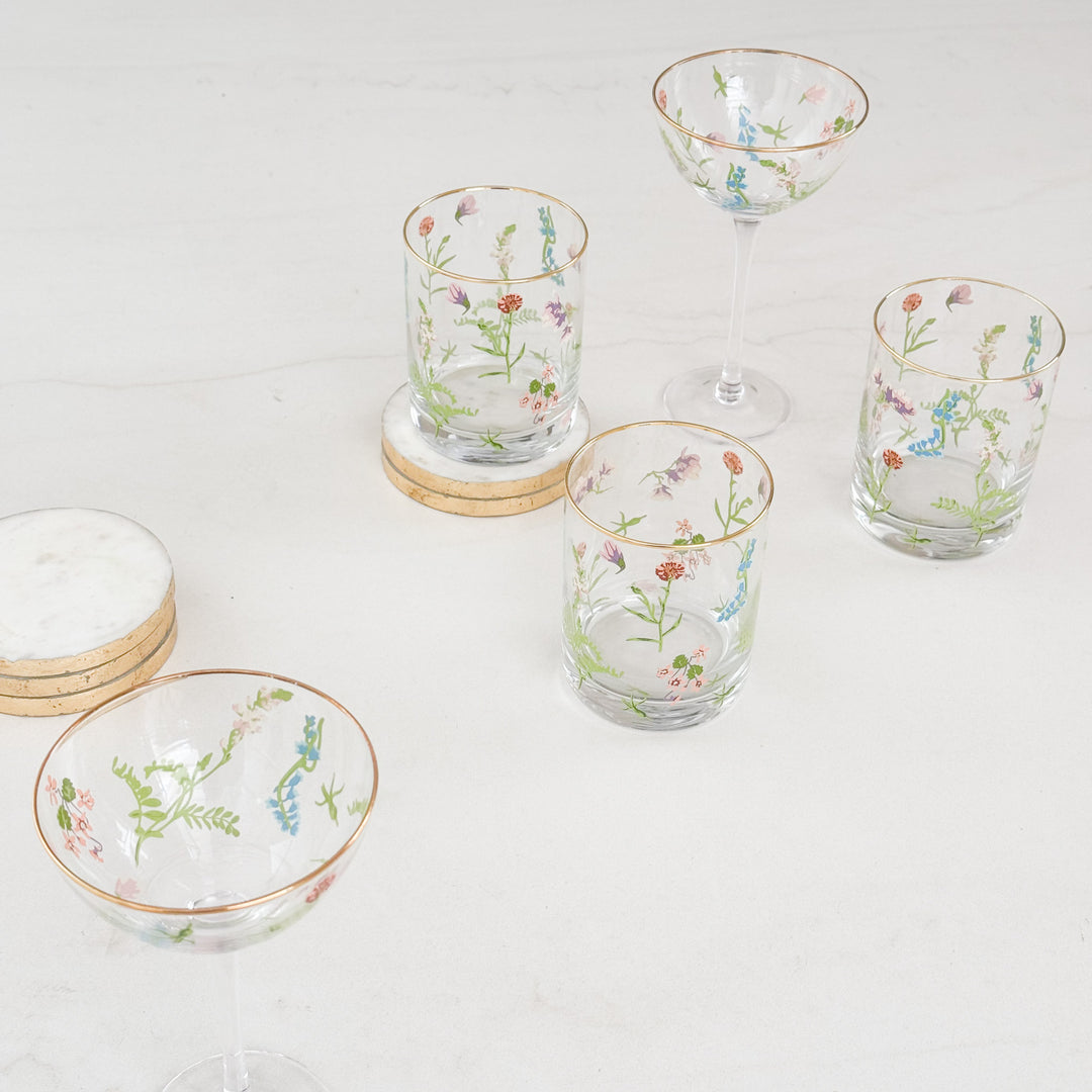BLOSSOM GLASSWARE | SET OF 4