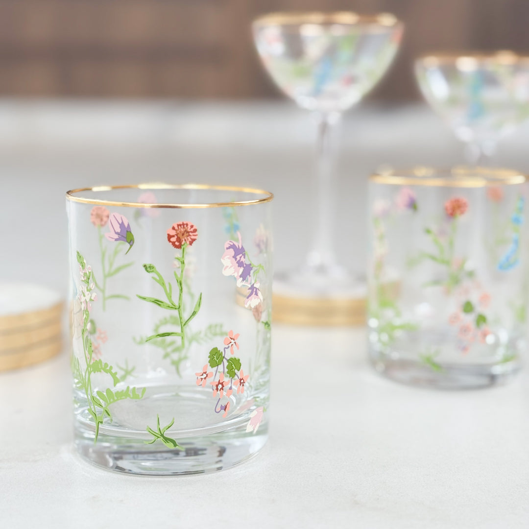 BLOSSOM GLASSWARE | SET OF 4