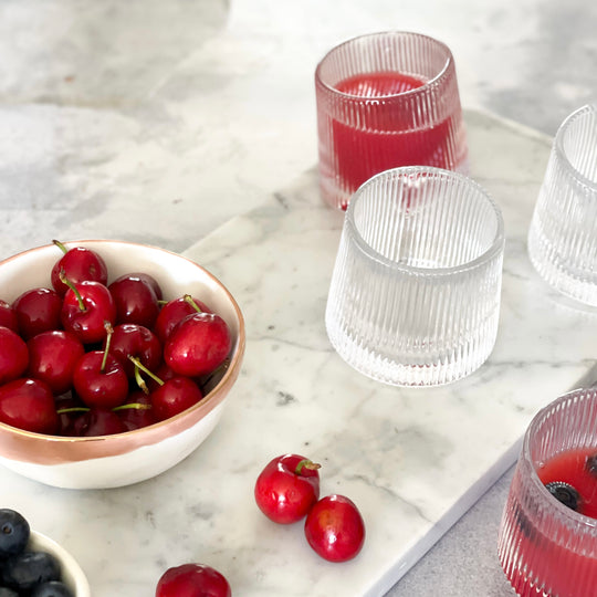 FLUTED GLASSWARE | SET OF 6