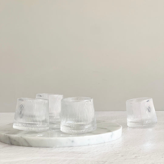 FLUTED GLASSWARE | SET OF 6