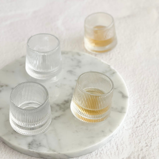 FLUTED GLASSWARE | SET OF 6