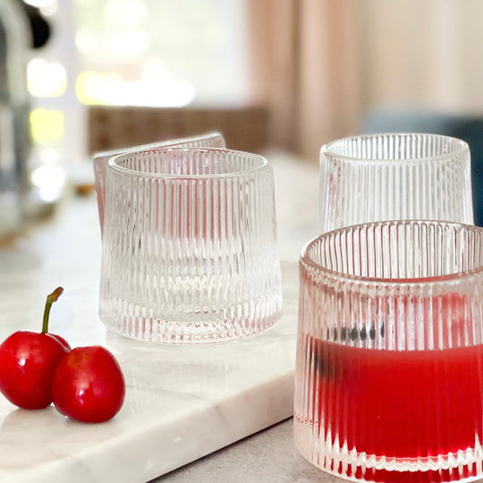 FLUTED GLASSWARE | SET OF 6