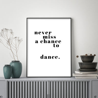 WALL ART | Never miss a chance to dance