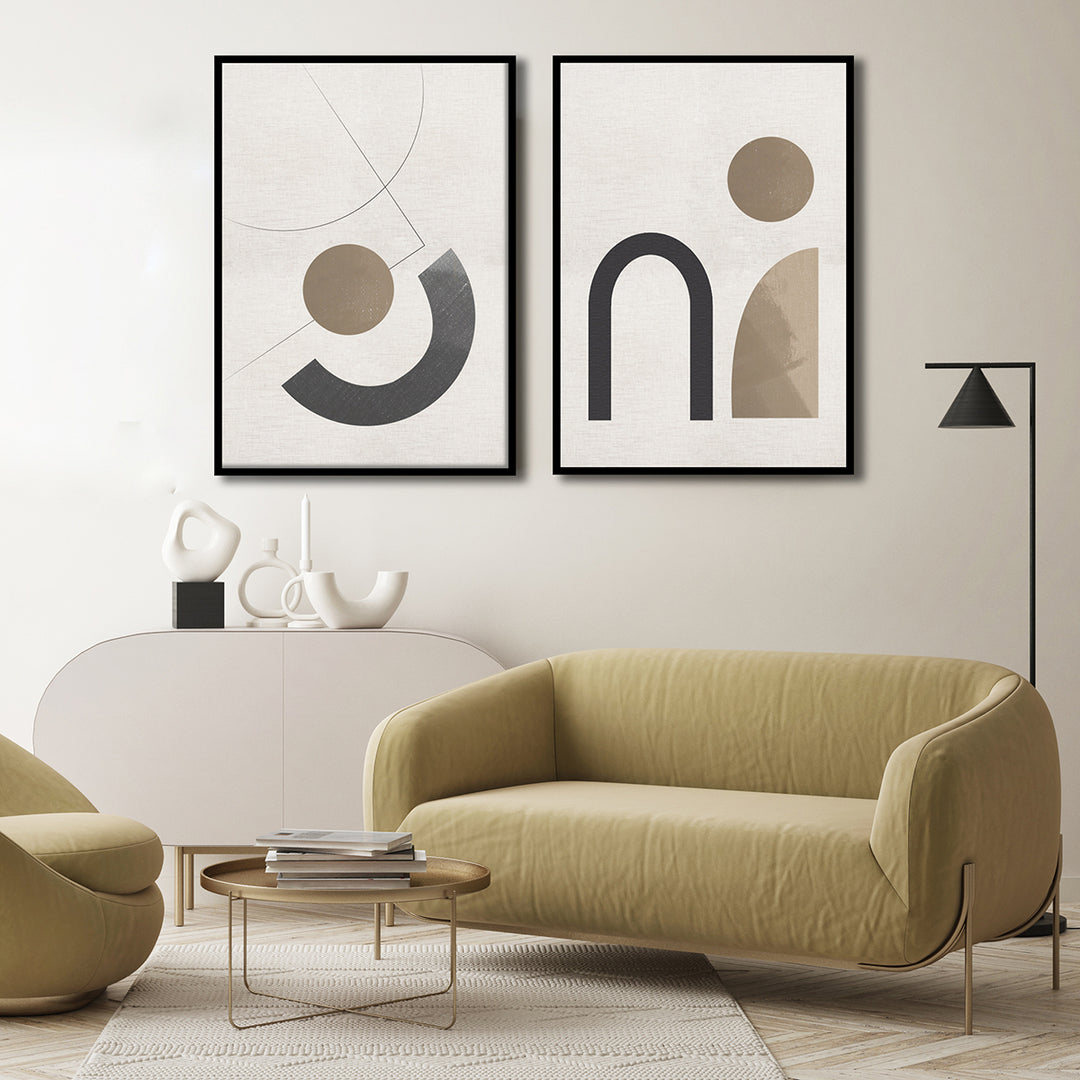 Set of 2 | GRAPHIC COMPOSITION ART