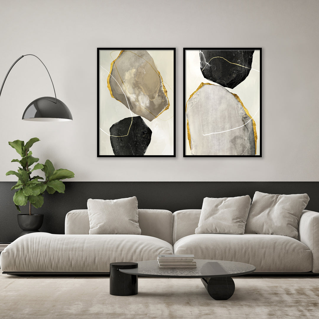 Set of 2 | ABSTRACT GALAXY ART