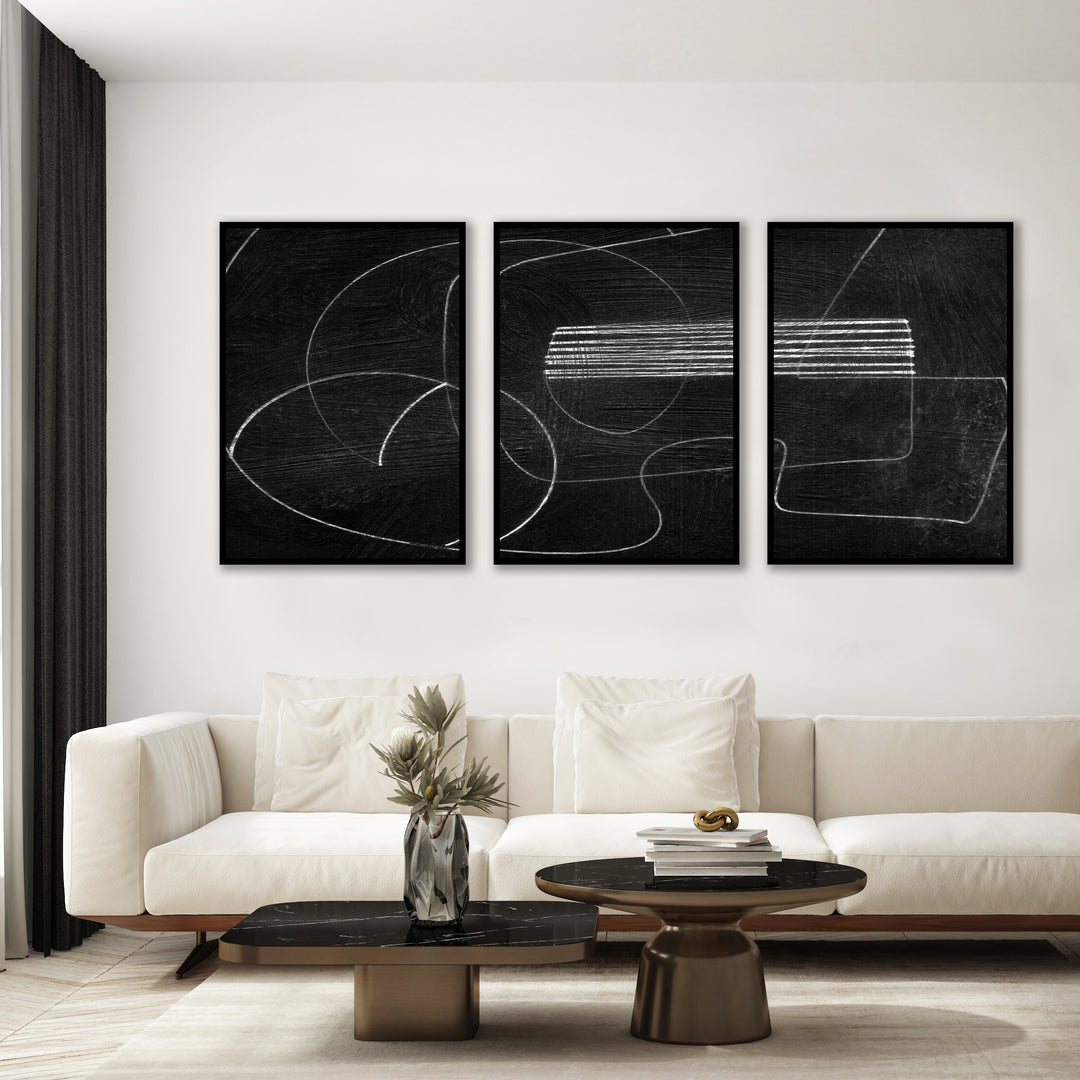 Set of 3 | BLACK ART
