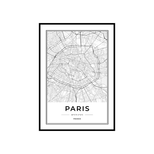 WALL ART | PARIS MAP