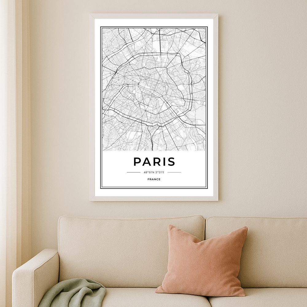 WALL ART | PARIS MAP