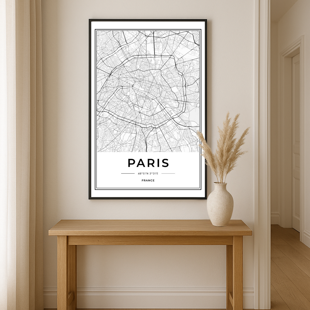 WALL ART | PARIS MAP