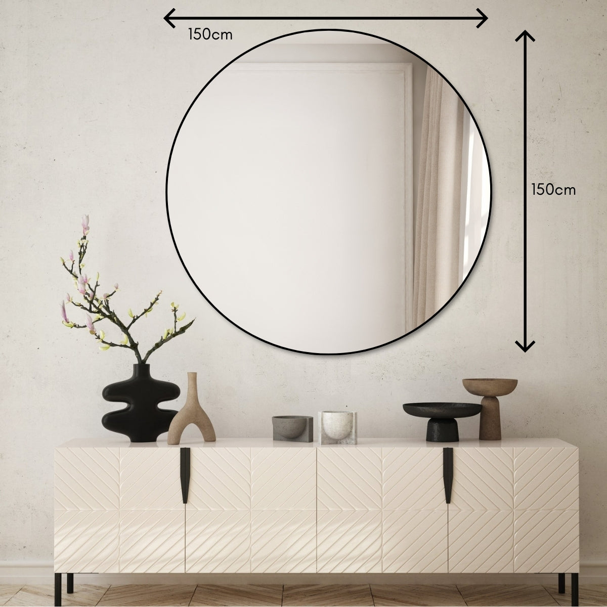 HALO MIRROR | 150cm x 150cm