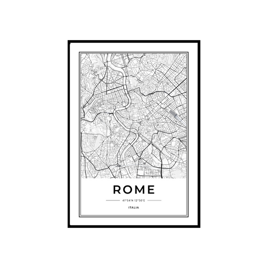 WALL ART | ROME MAP
