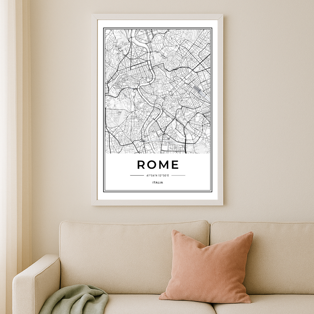 WALL ART | ROME MAP