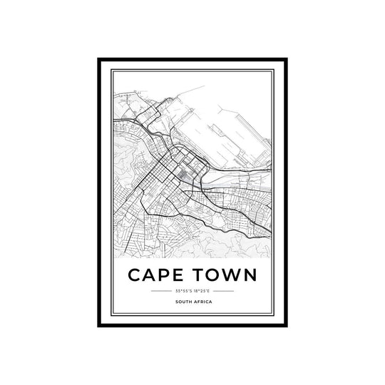 WALL ART | CAPE TOWN MAP