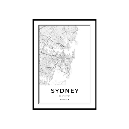 WALL ART | SYDNEY MAP