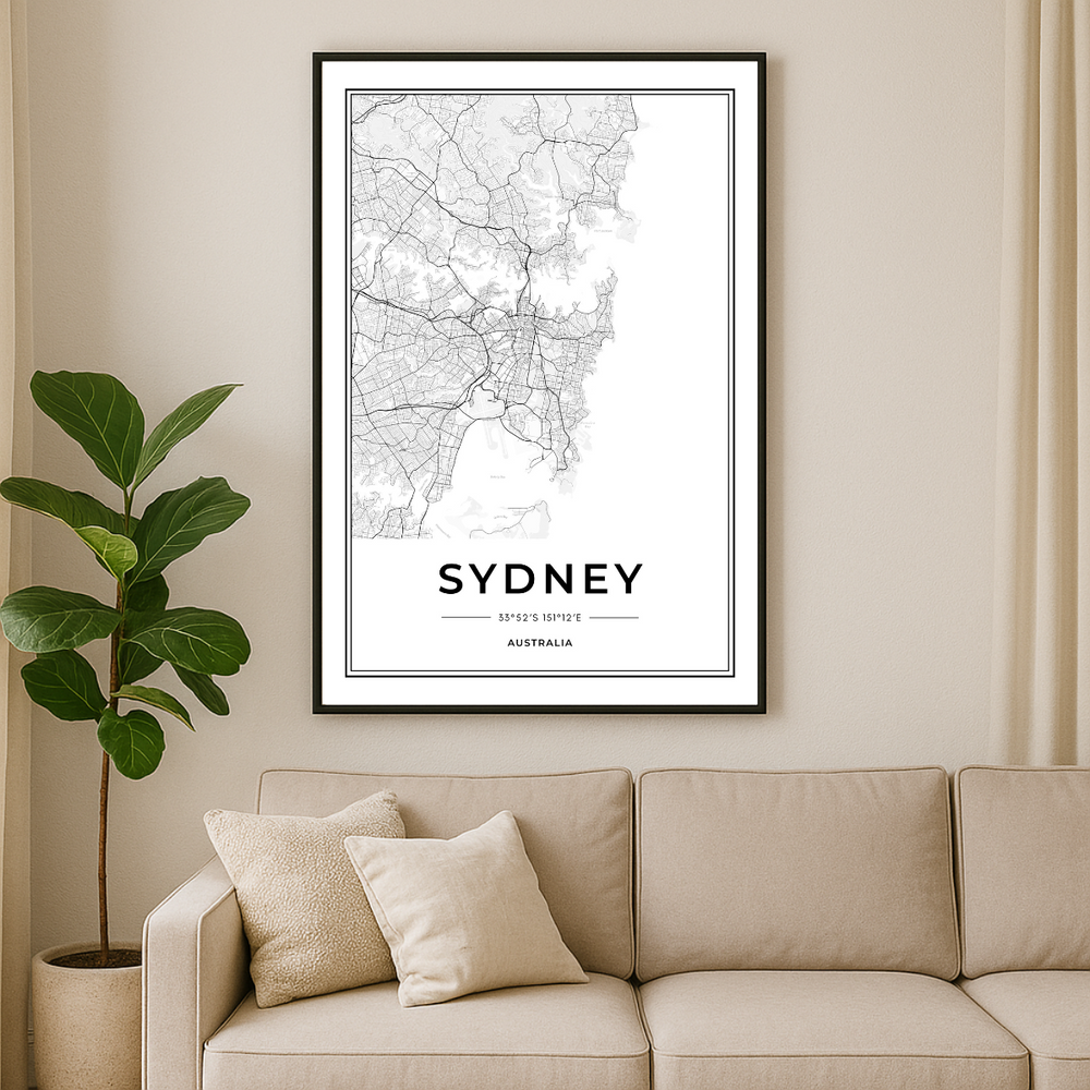 WALL ART | SYDNEY MAP