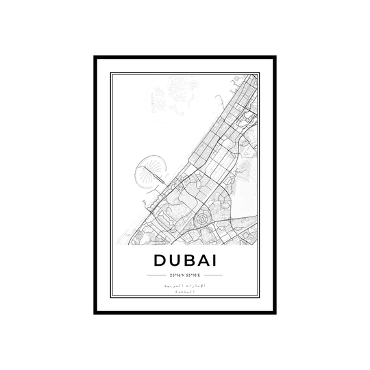 WALL ART | DUBAI MAP