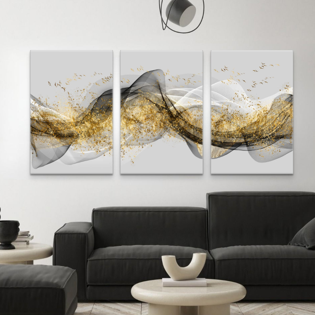 Value Canvas Set of 3 | GOLDEN LANDSCAPE