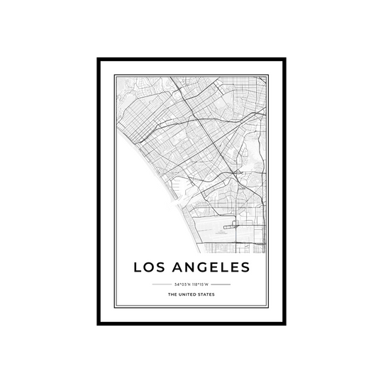 WALL ART | LOS ANGELES MAP