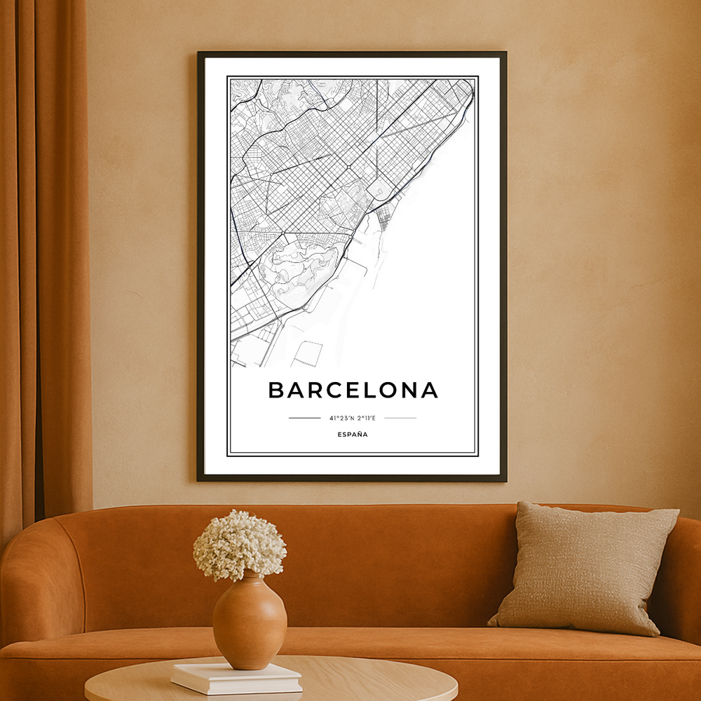WALL ART | BARCELONA MAP