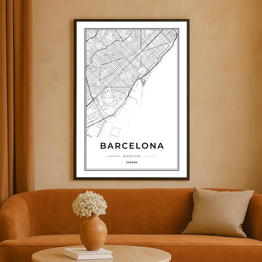 WALL ART | BARCELONA MAP