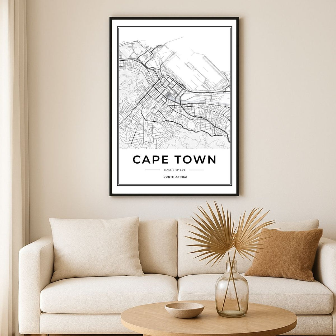WALL ART | CAPE TOWN MAP
