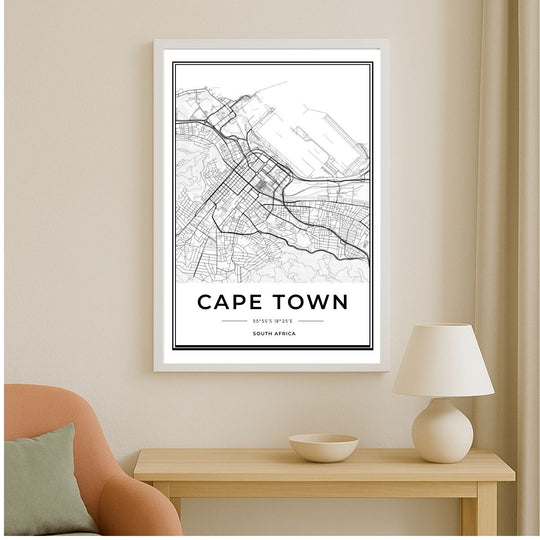WALL ART | CAPE TOWN MAP