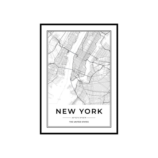 WALL ART | NEW YORK MAP