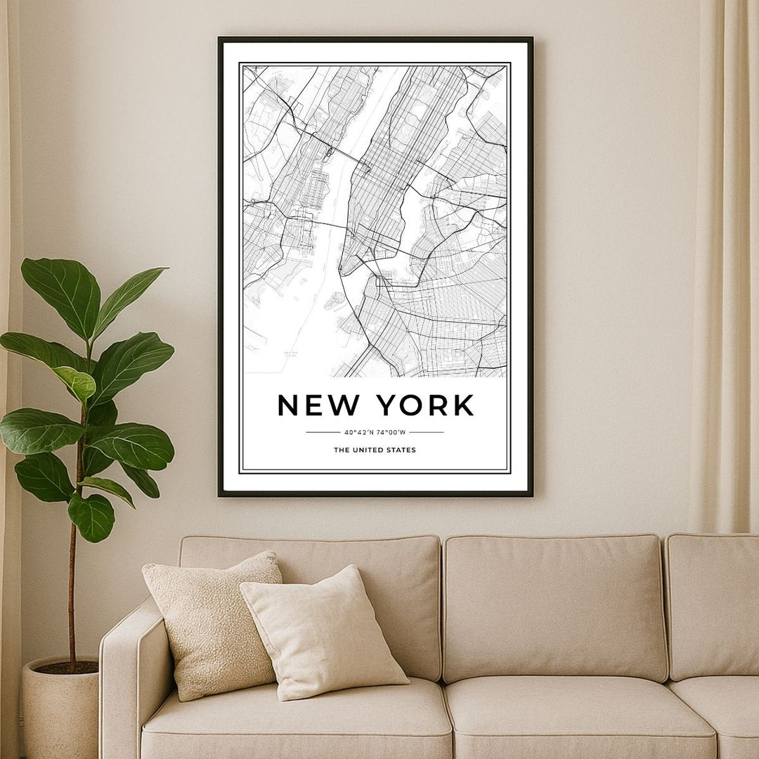WALL ART | NEW YORK MAP