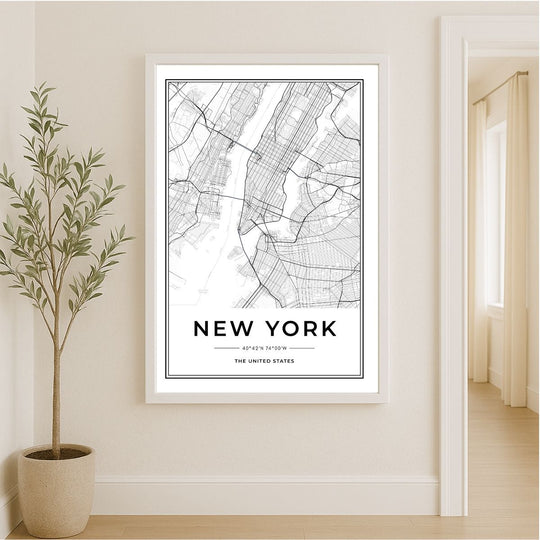 WALL ART | NEW YORK MAP