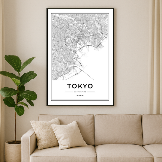 WALL ART | TOKYO MAP