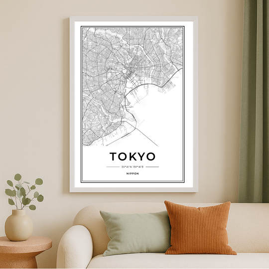 WALL ART | TOKYO MAP