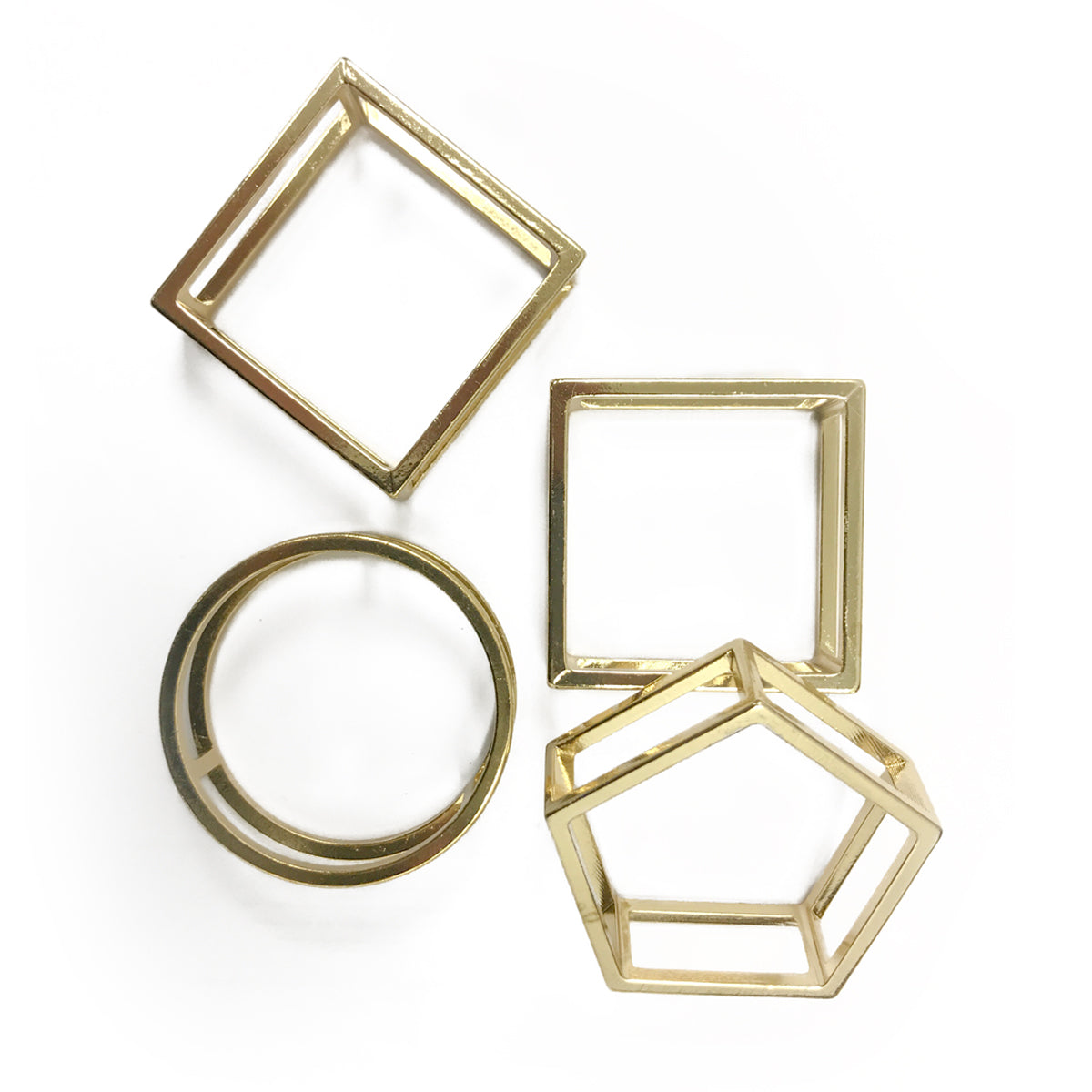 NAPKIN RINGS | METALLIC | SET of 4 (626915639331)