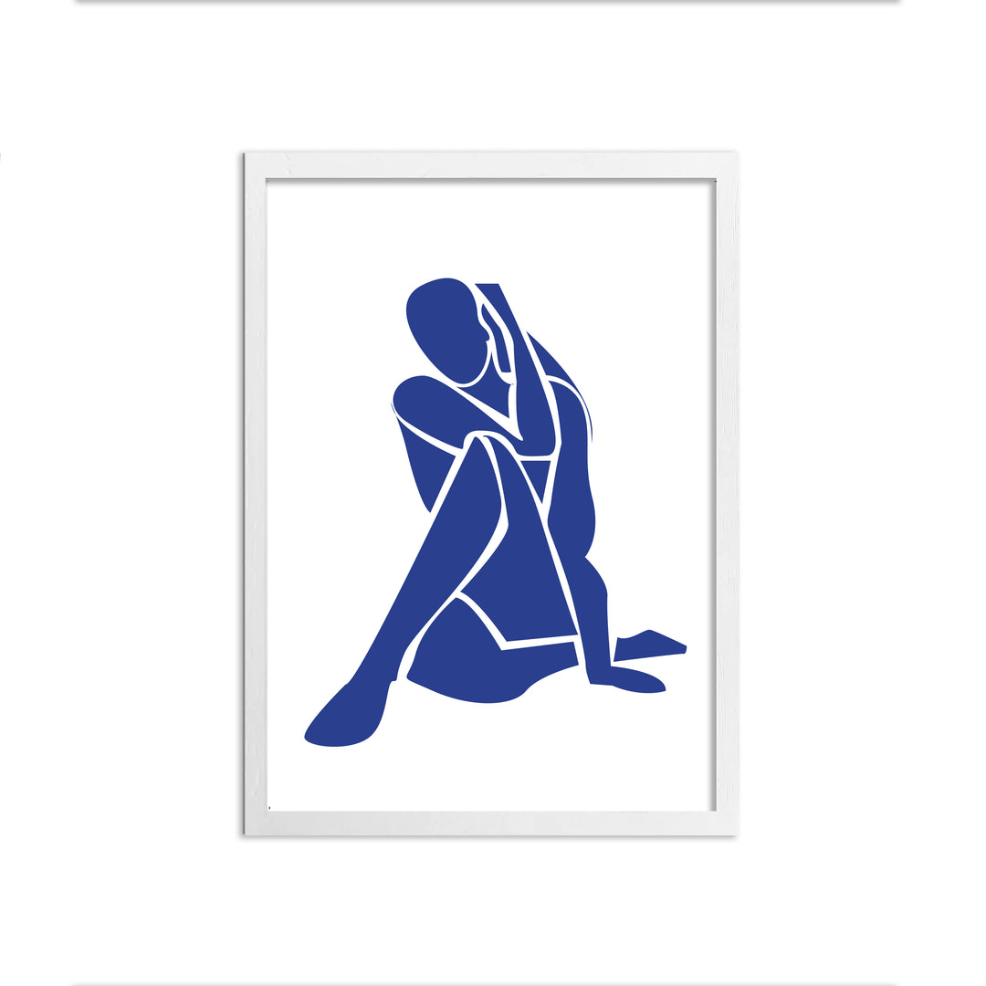 WALL ART | BLUE MODERN PORTRAIT No. 2