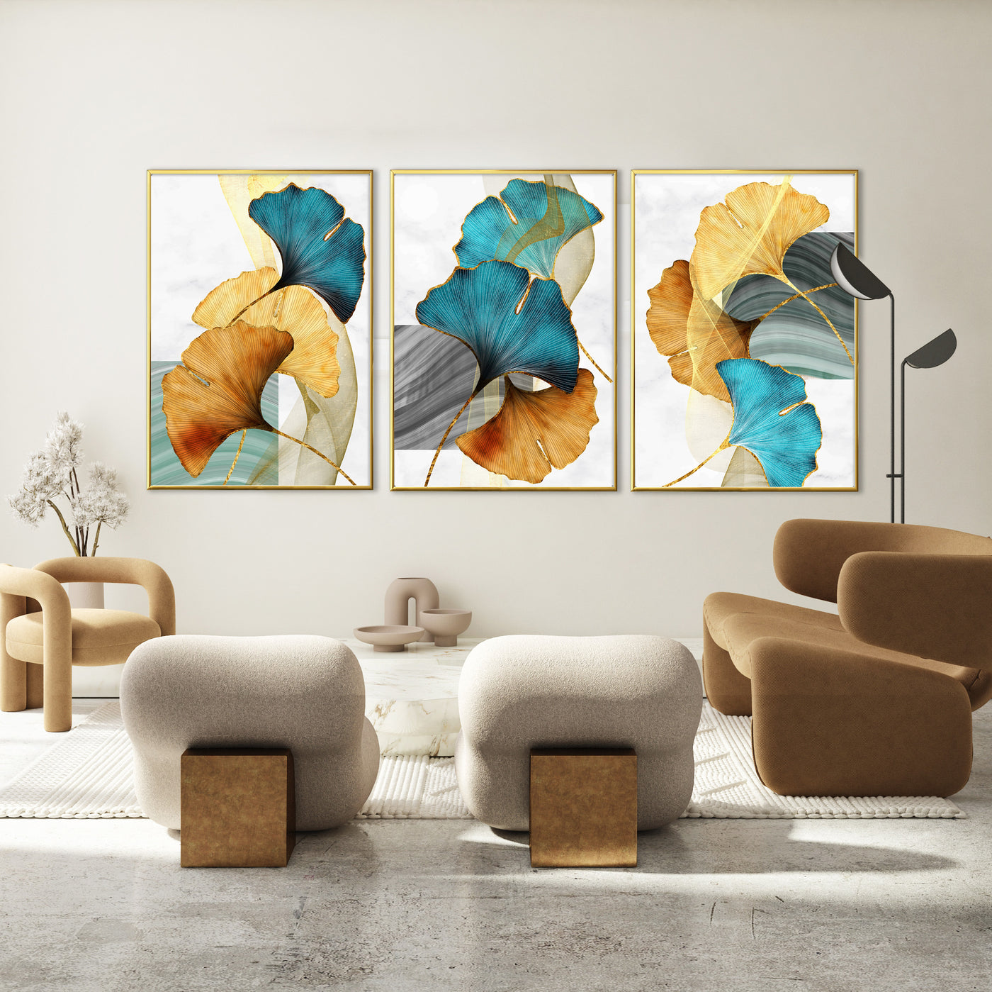 Set of 3 | GINKGO COLLECTION ART