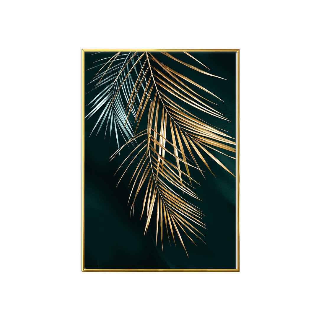 WALL ART | GOLD LEAF GREEN No. 2