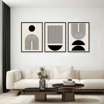Set of 3 | ARCHES & LINES