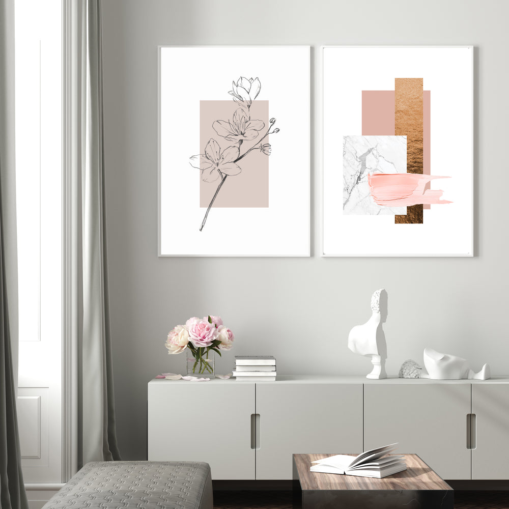 WALL ART | PINK & MARBLE COLLAGE