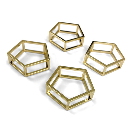 NAPKIN RINGS | METALLIC | SET of 4 (626915639331)