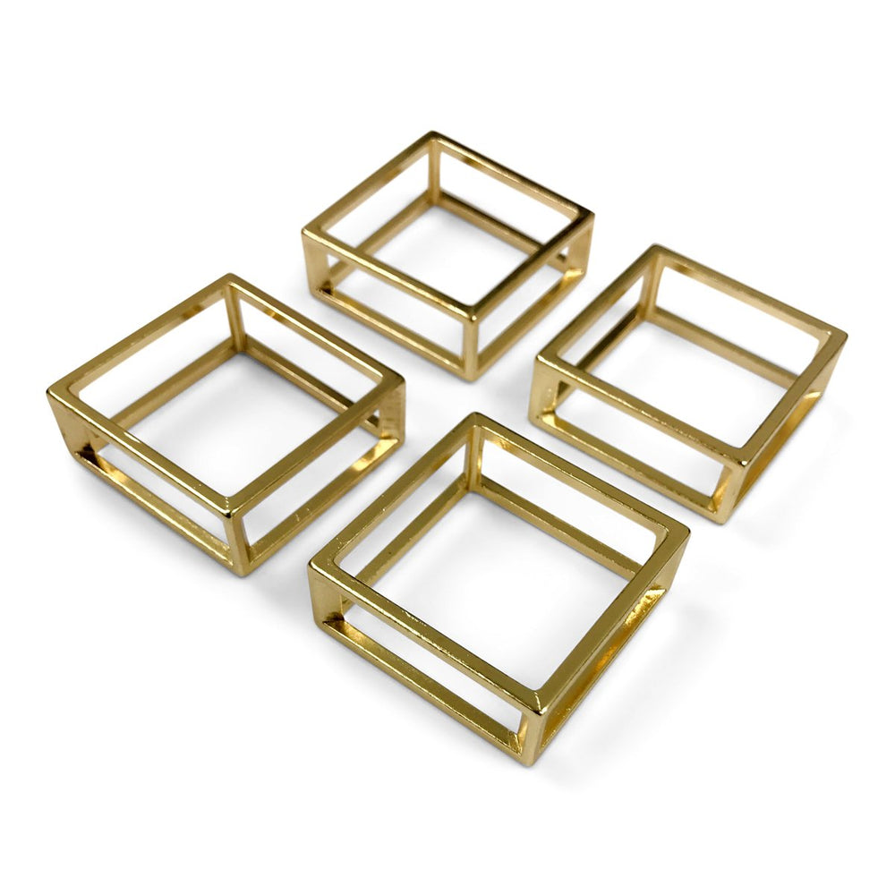 NAPKIN RINGS | METALLIC | SET of 4 (626915639331)