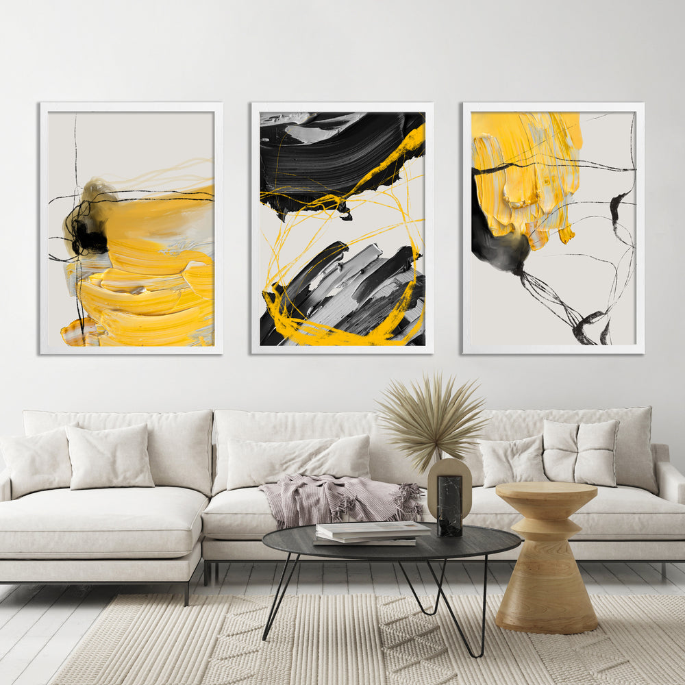 WALL ART | BLACK & YELLOW PART B