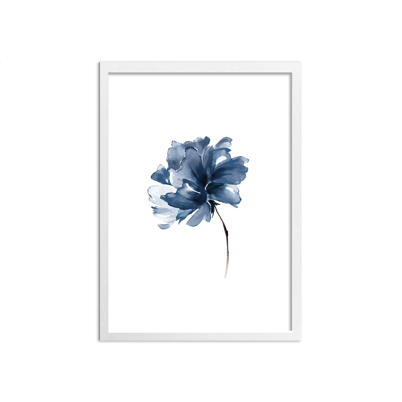 WALL ART | BLUE WATERCOLOUR FLOWER No. 1