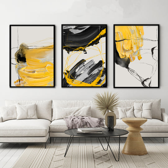 WALL ART | BLACK & YELLOW PART C
