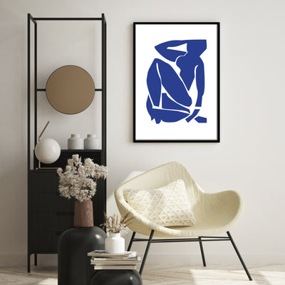 WALL ART | BLUE MODERN PORTRAIT No. 1